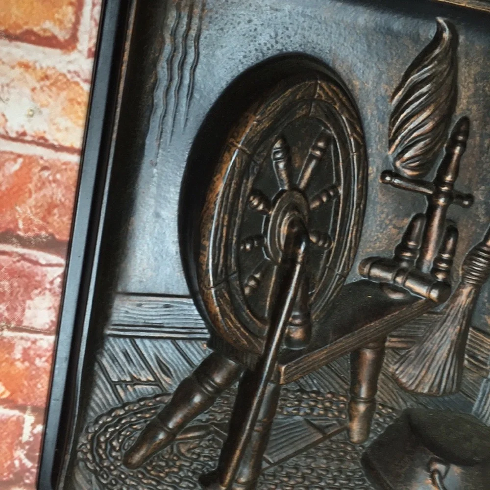 Vintage 60s Miller Studio Set of Four 3d Copper Toned Wall Art